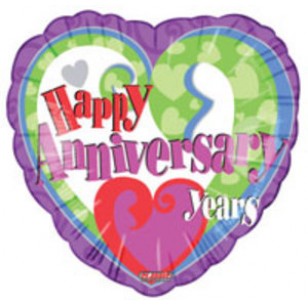 Happy Anniversary Add a Year Balloon 